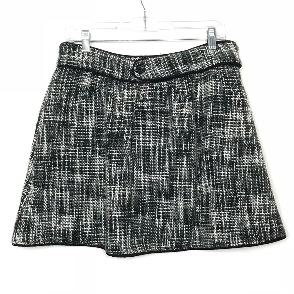 BDG gray and white tweed knit mini skirt Pockets L